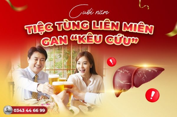 tiệc tùng liên miên, gan kêu cứu 